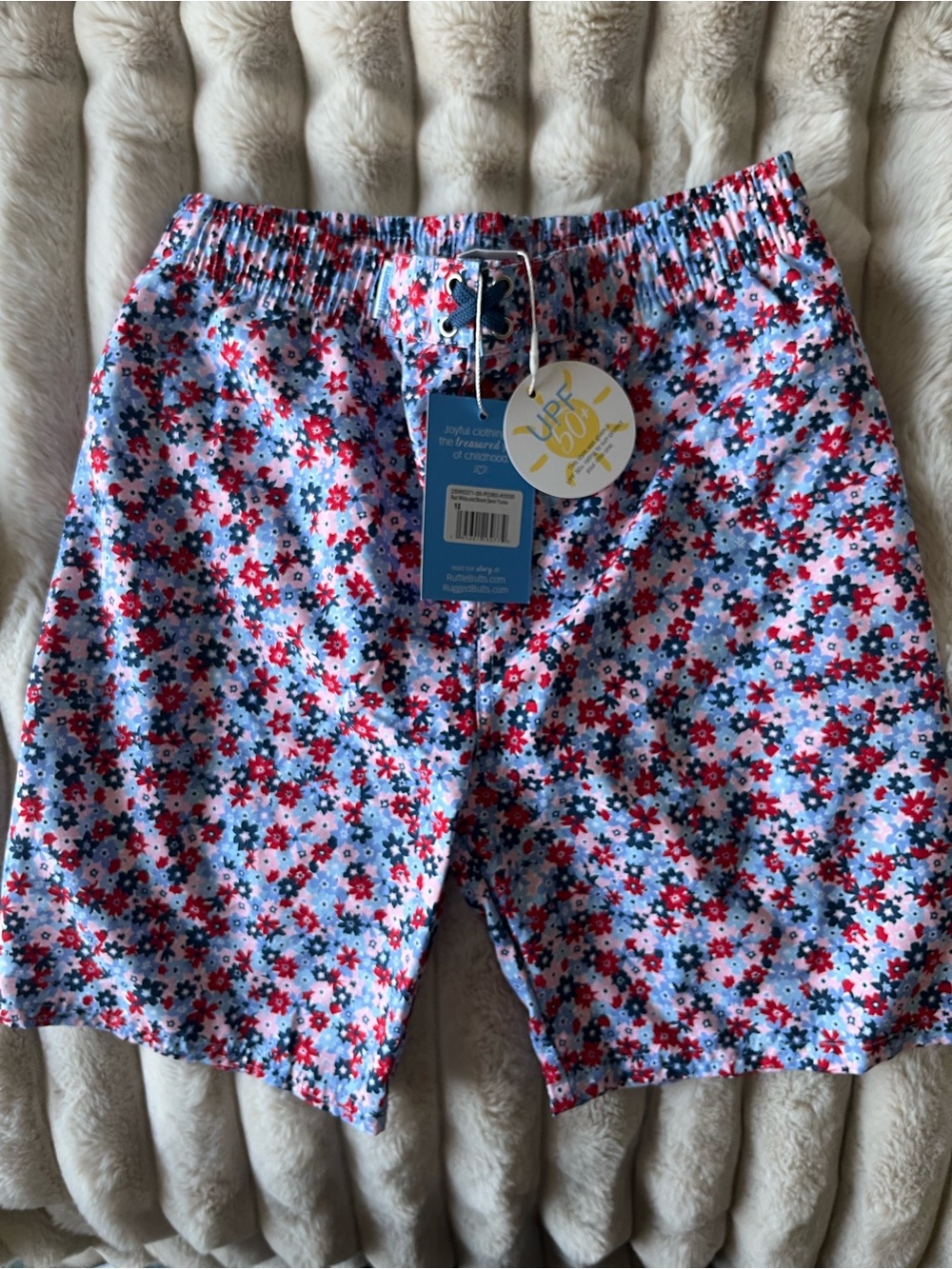 Boy’s RuffleButt Swim Shorts - Size 10